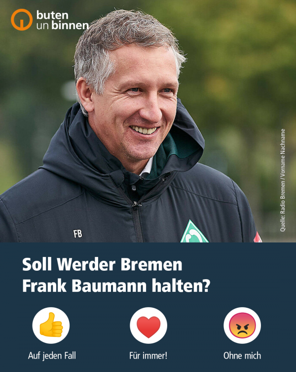 Ein Beispiel für eine Abstimmung mit Typografie und Icons in dunkelblauer Box auf einem Hintergrundbild