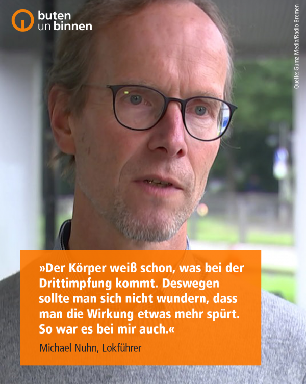 Eine Beispielabbildung für einen Post mit langem Zitat in oranger Box auf einem Hintergrundbild