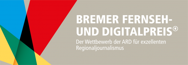 Das bunte Logo vom Fernseh- und Digitalpreis mit Unterzeile
